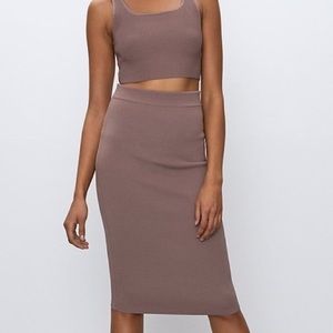 Babaton Sculpt Knit Tube Skirt